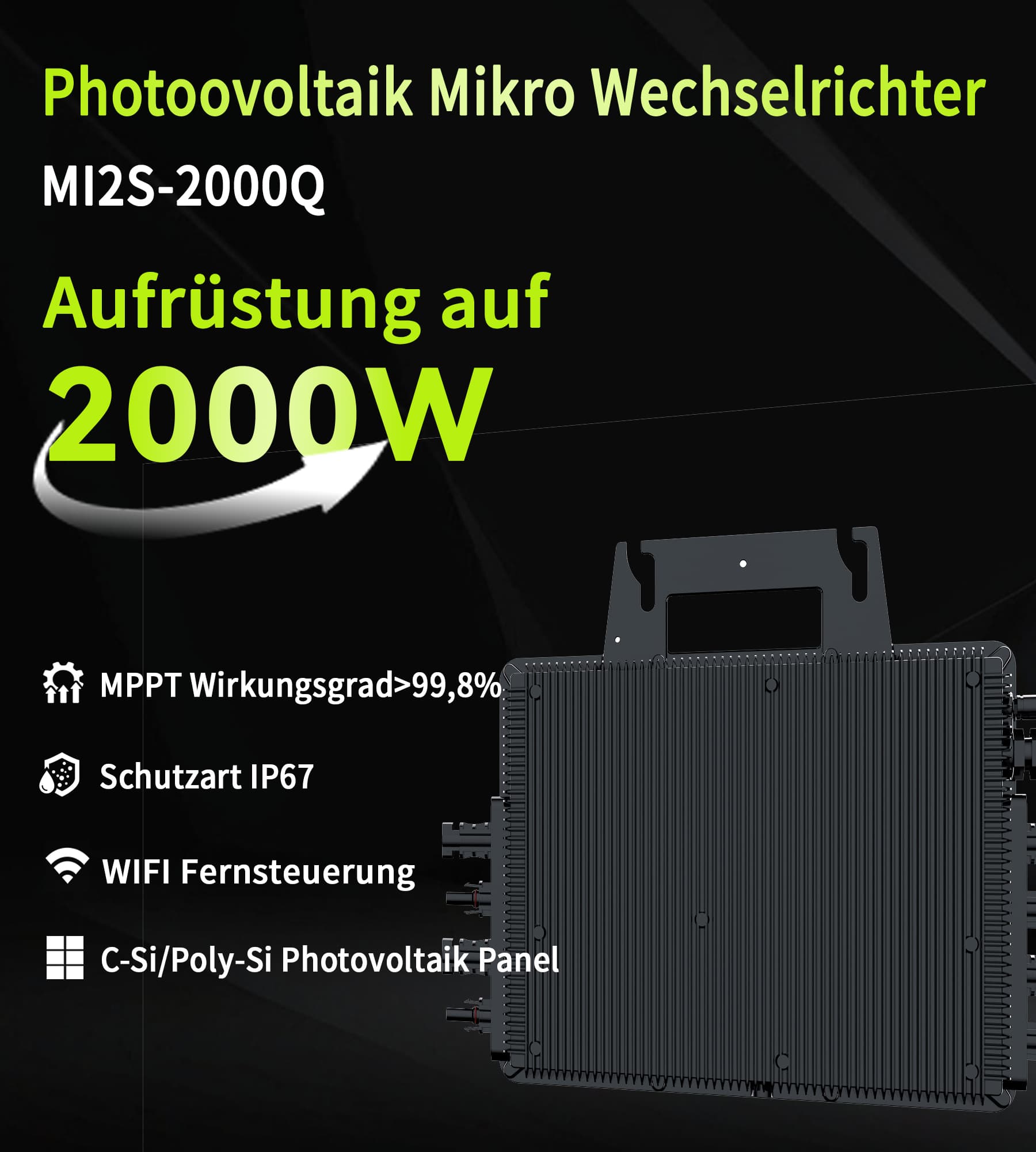 RC Mikro Wechselrichter 2000W