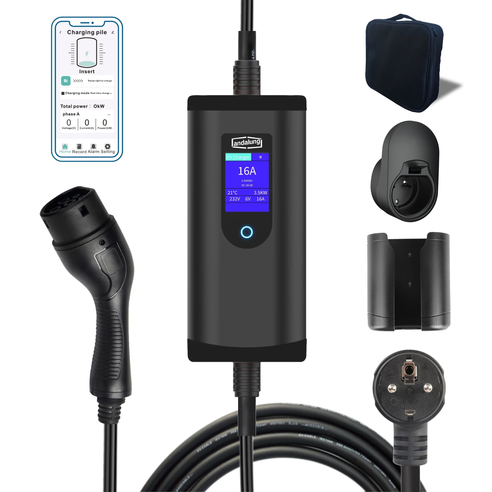 Andalung Portable EV Charger 3,5KW 7m