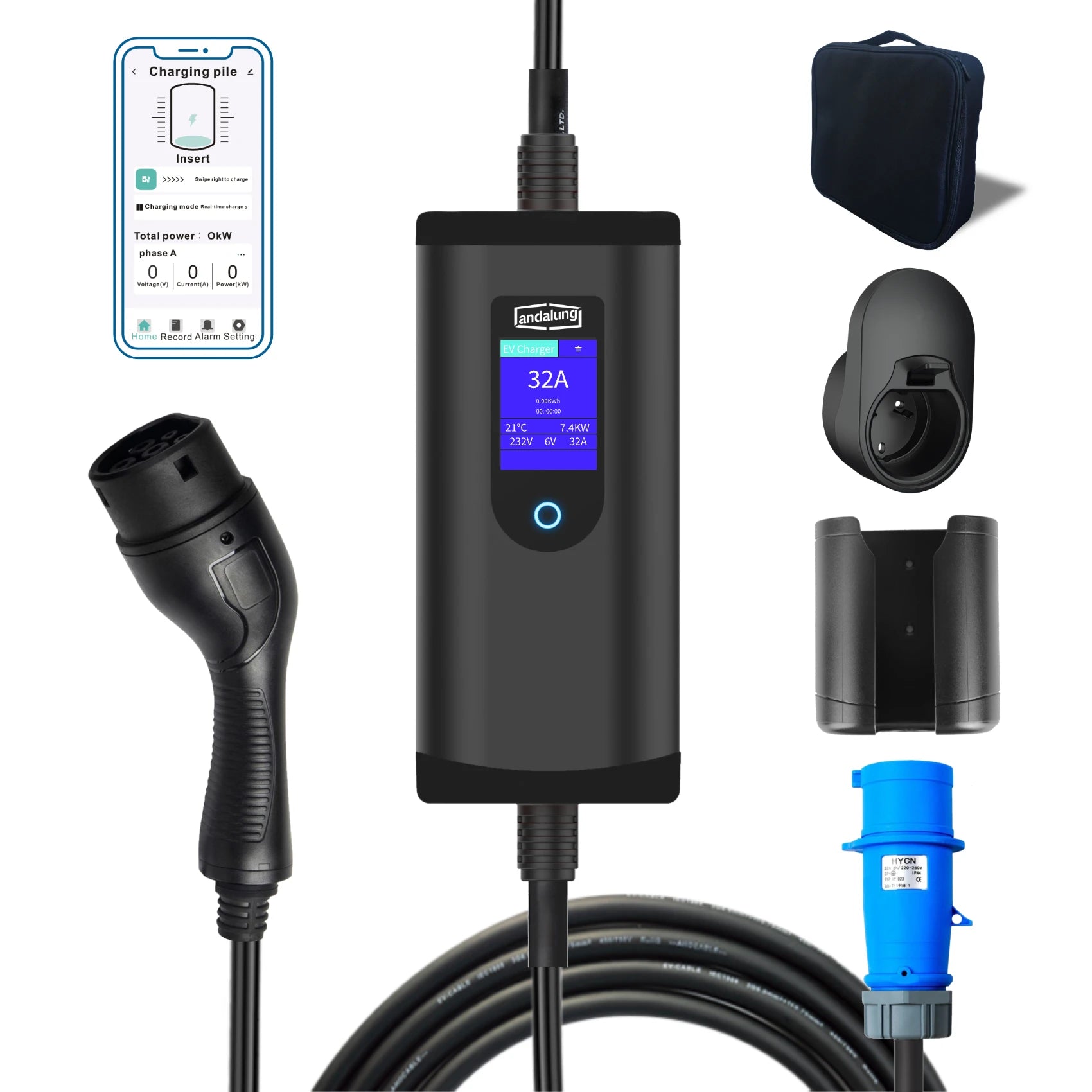 Andalung Portable EV Charger 7KW 7m